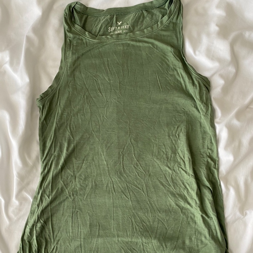 American Eagle soft and sexy green tank top